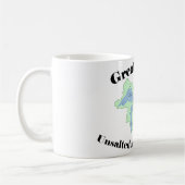 Unsalted五大湖のマグおよび鮫は放します コーヒーマグカップ (左)