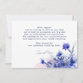 UnSave our Date、Cornflower おもしろい Reverie 案内状 (裏面)