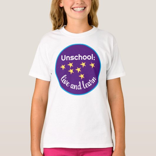 Unschool Liveと学Girl's Tシャツ (正面)