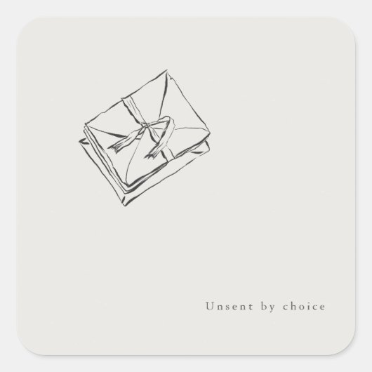 Unsent Letters- Regency Correspondence スクエアシール (正面)