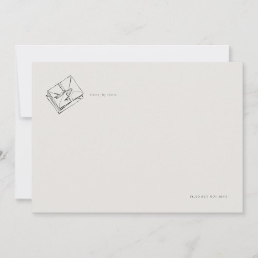 Unsent Letters- Regency Correspondence Flat Card (正面)