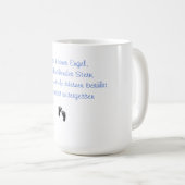 Unser kleiner Engel Erinnerungstasse コーヒーマグカップ (正面右)