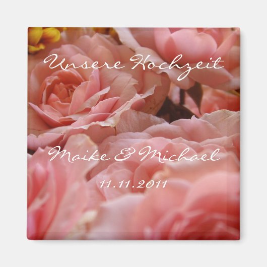 Unsere Hochzeit (Einladung) - Magnet マグネット (正面)