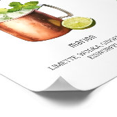 Unsere Lieblingscocktails Hochzeit ポスター (角)