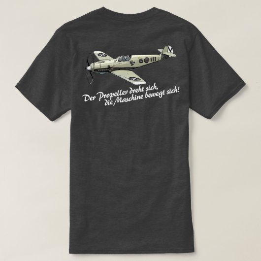 UNSEREN SPANIENHELDEN ME-109 Tシャツ (デザイン裏面)