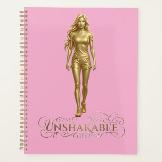 Unshakable Planner: Soraya in Gold & Pink プランナー手帳 (正面)