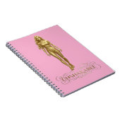Unshakable: Power Written in Gold notebook pink  ノートブック (右側)