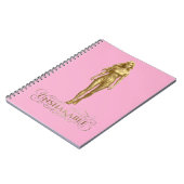 Unshakable: Power Written in Gold notebook pink  ノートブック (左側)