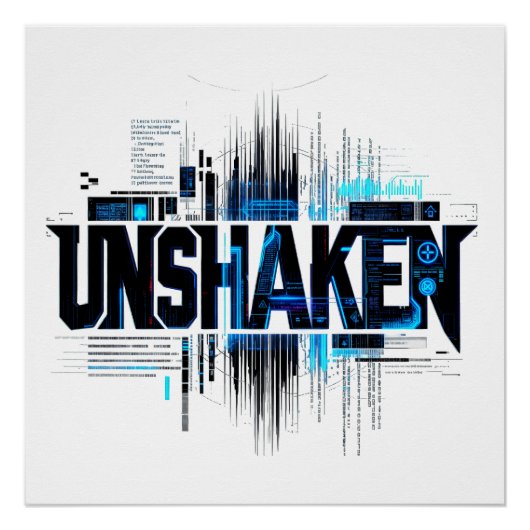 UNSHAKEN サイバーパンクポスター ポスター (正面)