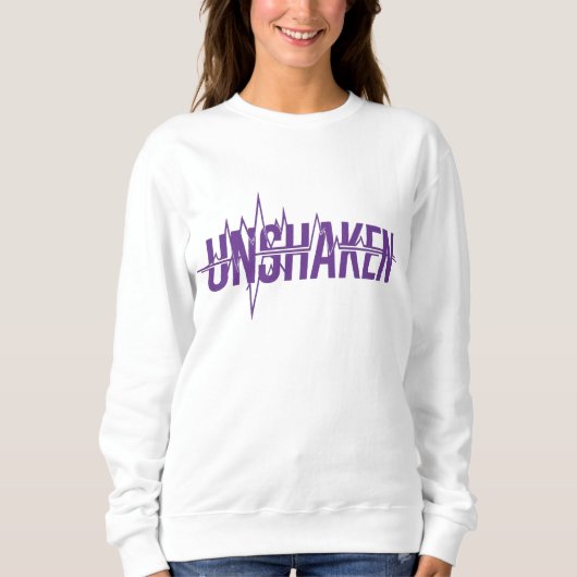 UNSHAKEN – Epilepsy Awareness Purple Day Design スウェットシャツ (正面)