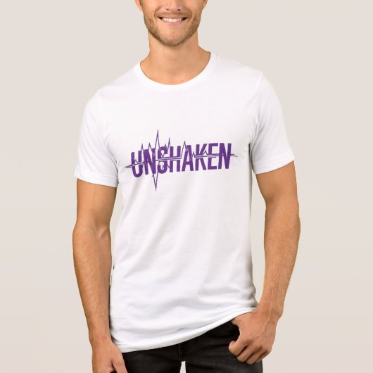 UNSHAKEN – Epilepsy Awareness Purple Day Design トライブレンドＴシャツ (正面)