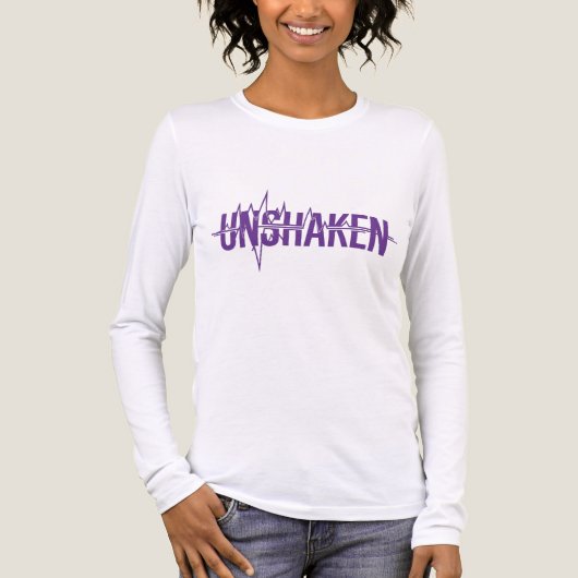 UNSHAKEN – Epilepsy Awareness Purple Day Design トライブレンドＴシャツ (正面)