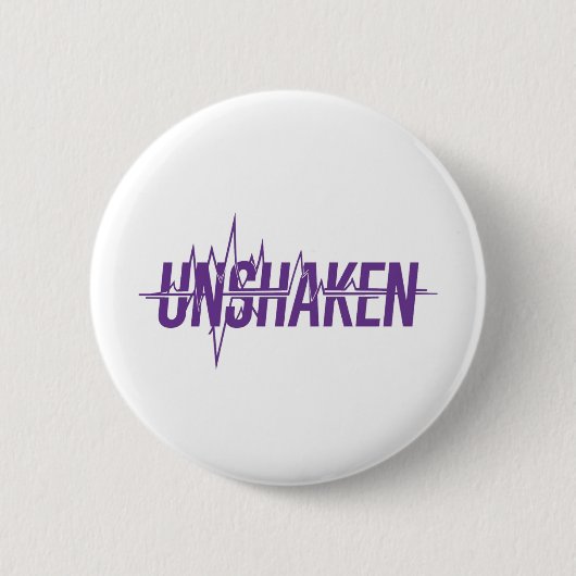 UNSHAKEN – Epilepsy Awareness Purple Day Design 缶バッジ (正面)