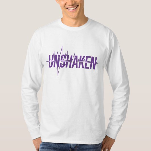 UNSHAKEN – Epilepsy Awareness Purple Day Design Tシャツ (正面)