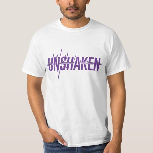 UNSHAKEN – Epilepsy Awareness Purple Day Design Tシャツ (正面)