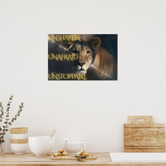 Unshaken.  Unafraid.  Unstoppable. ポスター (キッチン)