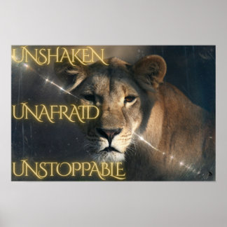 Unshaken.  Unafraid.  Unstoppable. ポスター