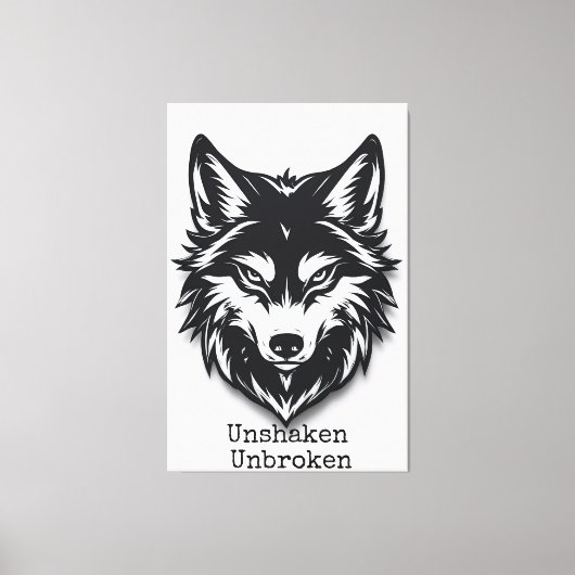 Unshaken. Unbroken キャンバスプリント (正面)