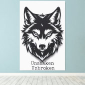 Unshaken. Unbroken キャンバスプリント (インサイチュ (ウッドフロア))