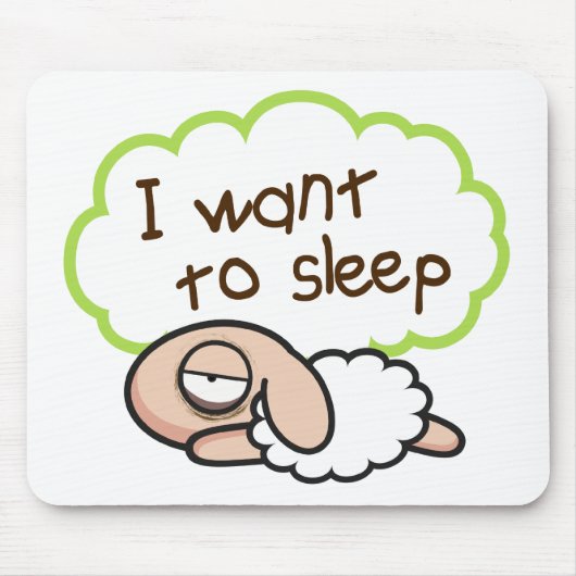 UNSLEEPのヒツジのマウスパッド マウスパッド (正面)