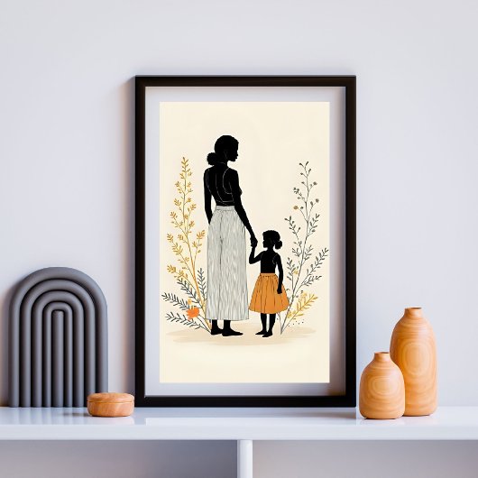  Unspoken Love - Mother and Child III ポスター