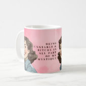 Unstable & Bitchy - Retro Mystique コーヒーマグカップ (正面左)