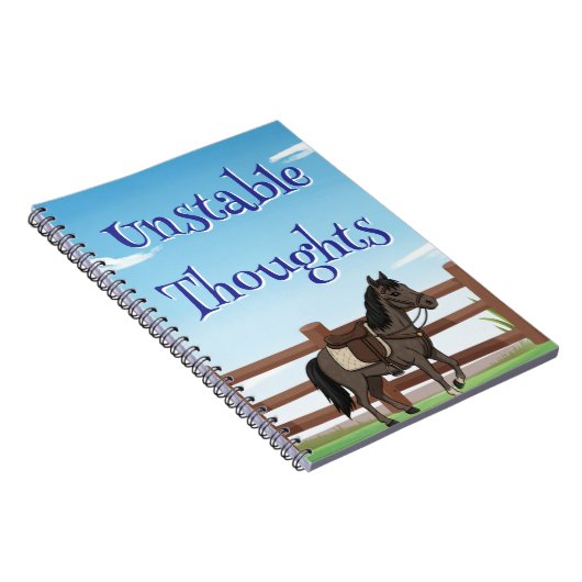 Unstable Thoughts, horse and pasture  ノートブック (右側)