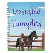Unstable Thoughts, horse and pasture  ノートブック (正面)