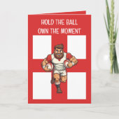 Unstoppable Charge Cartoon Rugby Power Run カード (正面)