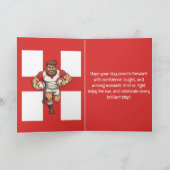 Unstoppable Charge Cartoon Rugby Power Run カード (内部)