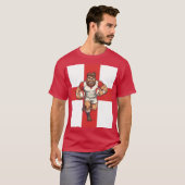 Unstoppable Charge Cartoon Rugby Power Run Tシャツ (正面フル)