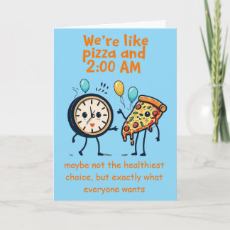 Unstoppable Duo: Pizza & 2:00 AM Anniversary カード
