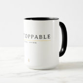 UNSTOPPABLE Minimal Motivation Quote T-Shirt マグカップ (正面右)