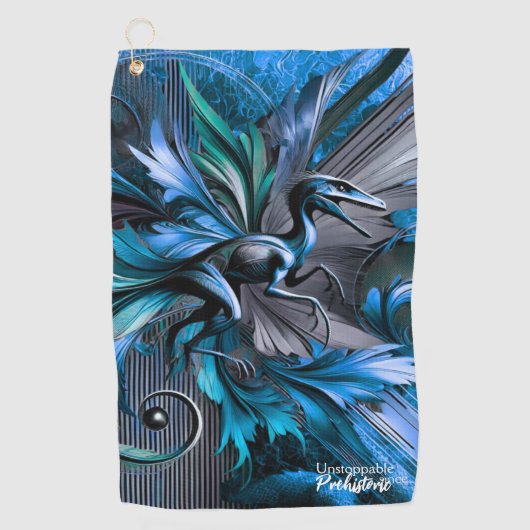 Unstoppable Raptor – Fuel Strength, Rule the Wild ゴルフタオル (正面)