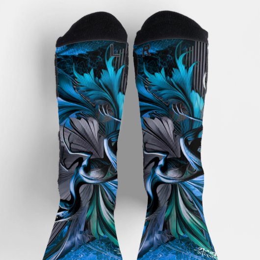 Unstoppable Raptor – Fuel Strength, Rule the Wild ソックス (上部)