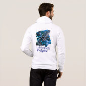 Unstoppable Raptor – Fuel Strength, Rule the Wild パーカ (裏面フル)