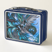 Unstoppable Raptor – Fuel Strength, Rule the Wild メタルランチボックス (裏面)