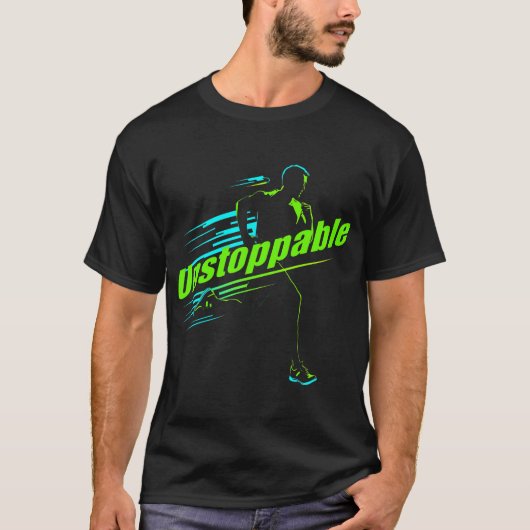 “Unstoppable” Runner Graphic T-Shirt Tシャツ (正面)