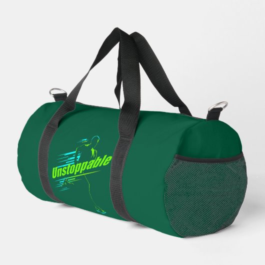 “Unstoppable” Runner Gym Duffel Bag ダッフルバッグ (右コーナー)