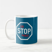 Unstoppable Stop Sign Motivation Strength Clever  コーヒーマグカップ (左)