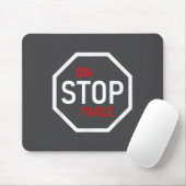 Unstoppable Stop Sign Motivation Strength Clever  マウスパッド (マウス)