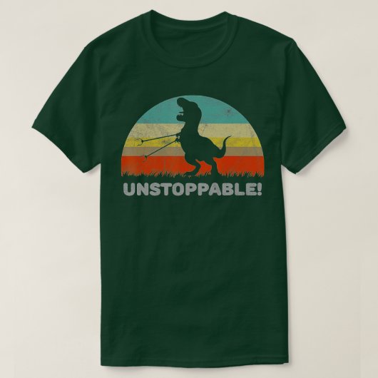 Unstoppable T Rex With Trash Grabber Pickup Tool F Tシャツ (デザイン正面)