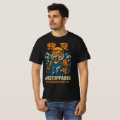 Unstoppable Tiger T-Shirt – Motivational Japanese  Tシャツ (正面フル)