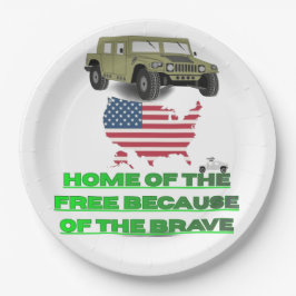 Unstoppable veterans ペーパープレート