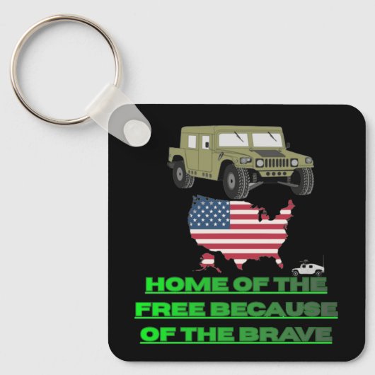 Unstoppable veterans black キーホルダー (正面)