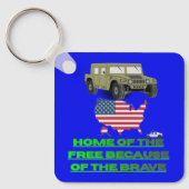 Unstoppable veterans blue キーホルダー (正面)