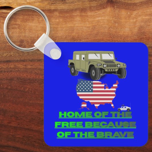 Unstoppable veterans blue キーホルダー (正面)