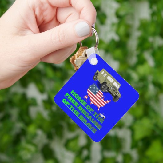 Unstoppable veterans blue キーホルダー (手)