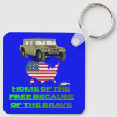 Unstoppable veterans blue キーホルダー (裏面)