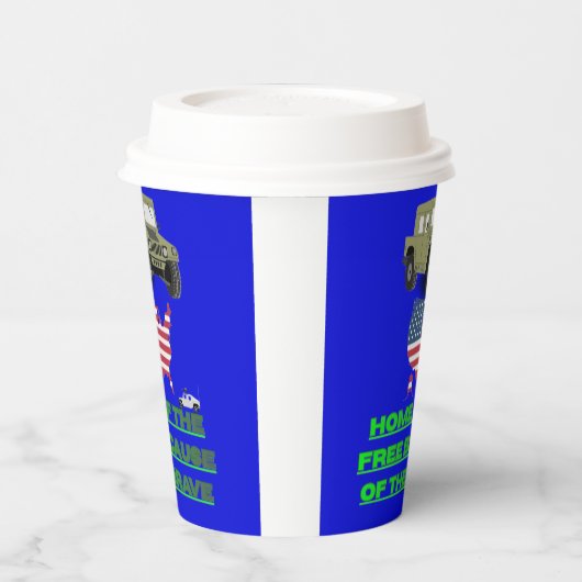 Unstoppable veterans blue 紙コップ (左)